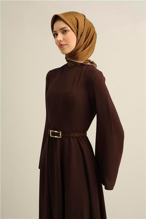 Armine Klasik Desenli Saf İpek Twill Eşarp 9301D 31