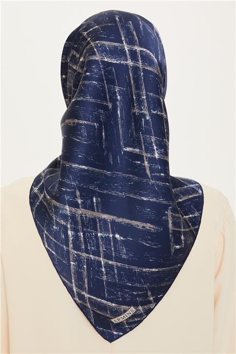 Armine Klasik Desenli Sura Saf İpek Eşarp 9258D 06