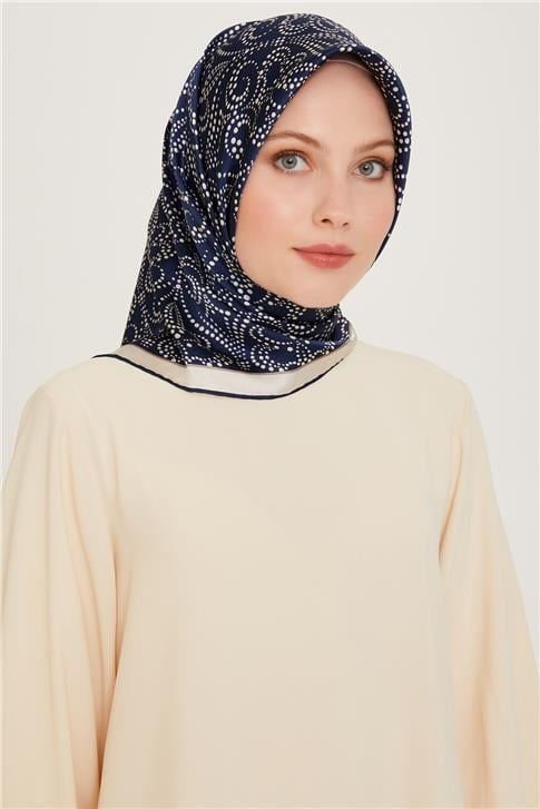 Armine Klasik Desenli Sura Saf İpek Eşarp 9246D 07