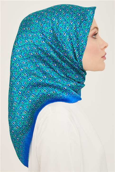 Armine Klasik Desenli Twill İpek Eşarp 24Ya9134 67 53