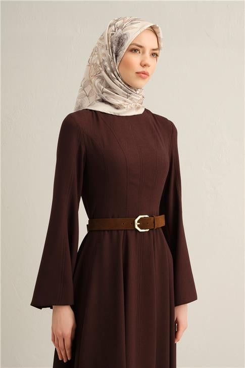Armine Leopar Desenli Saf İpek Twill Eşarp 9347 83