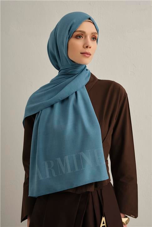 Armine Logo Drop Pamuk İpek Şal 27