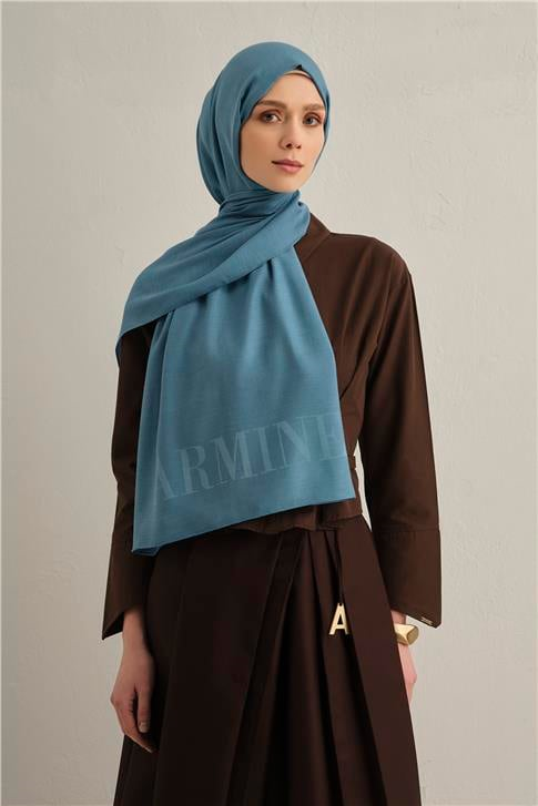 Armine Logo Drop Pamuk İpek Şal 27