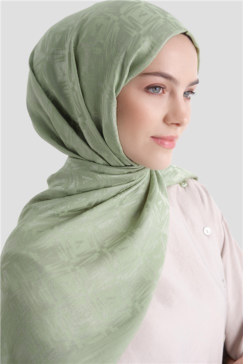Armine Lyocell Naia Kare Monogram Şal 6 55