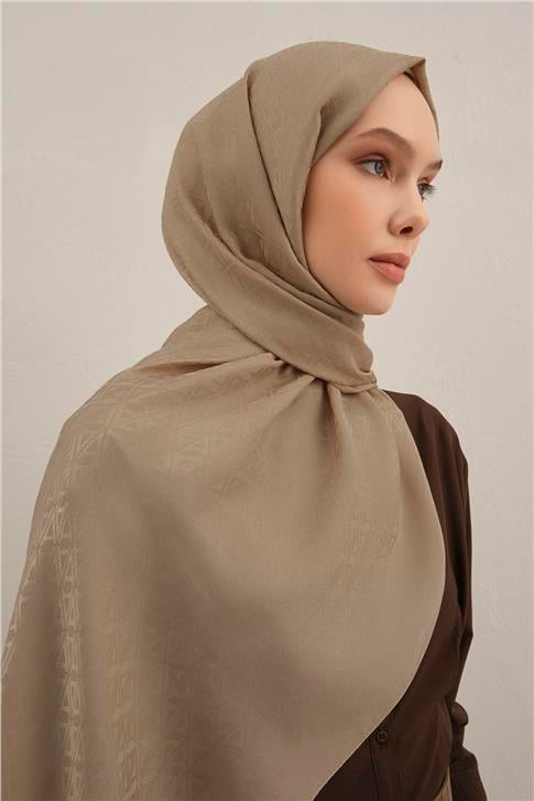 Armine Lyocell Naia Üçgen Monogram Şal 5 04