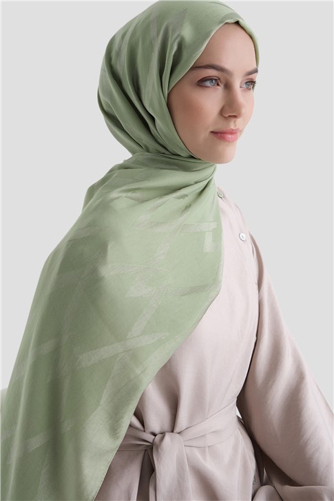 Armine Lyocell Naia Zikzak Desen Şal  1- 55