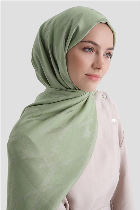 Armine Lyocell Naia Zikzak Desen Şal  1- 55