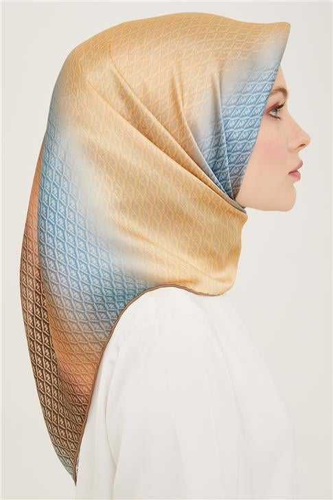 Armine Monogram Desenli Twill İpek Eşarp 24Ya9104 52 09