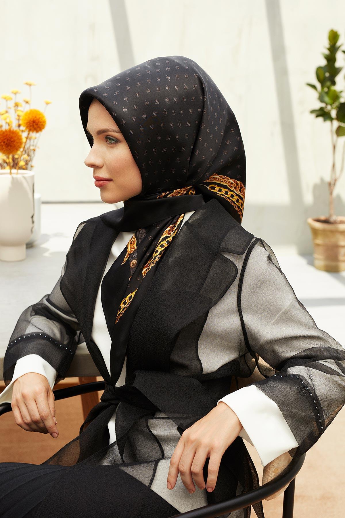 Armine Nostalji Serisi Twill İpek Eşarp 8242D-09