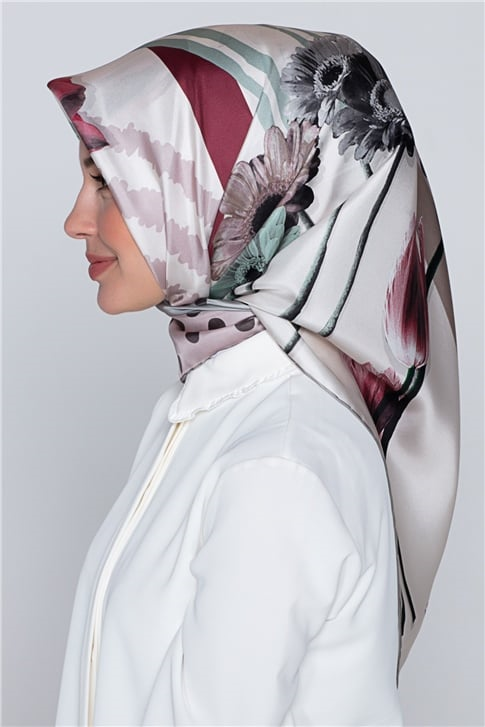 Armine Nostalji Twill İpek Eşarp 18Ya7297 8 80