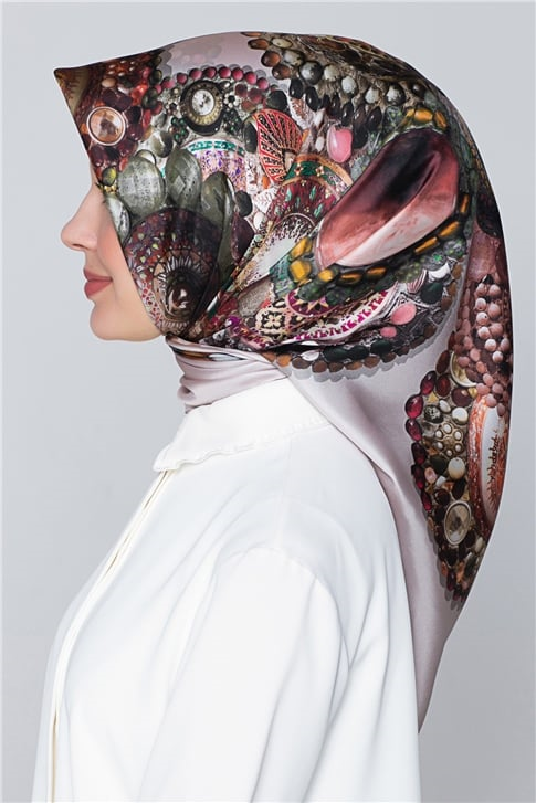 Armine Nostalji Twill İpek Eşarp 18Ya7405 14