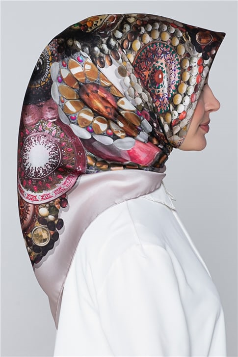 Armine Nostalji Twill İpek Eşarp 18Ya7405 14