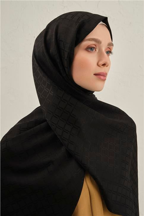 Armine Pamuk  Floş Çapraz Desen Şal 2 01
