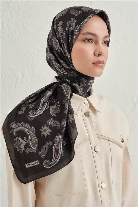 Armine Premium Pure Etnik Desen Eşarp 3 24