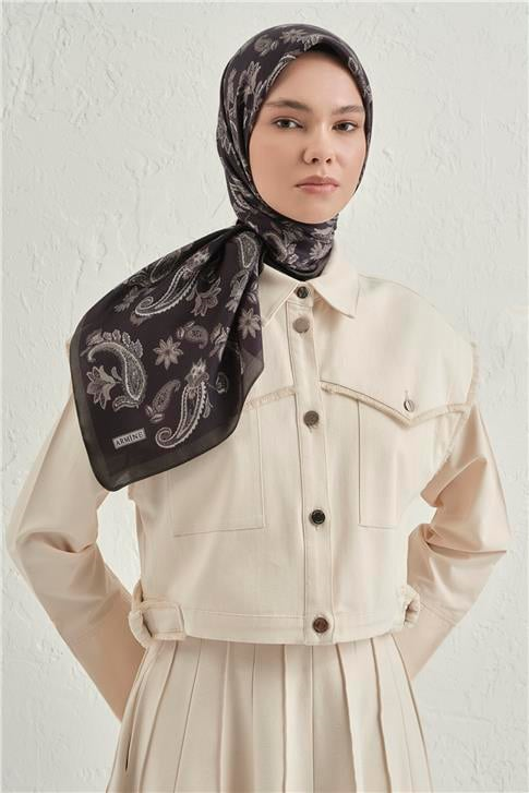 Armine Premium Pure Etnik Desen Eşarp 3 24