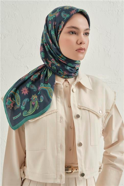 Armine Premium Pure Etnik Desen Eşarp 3 23