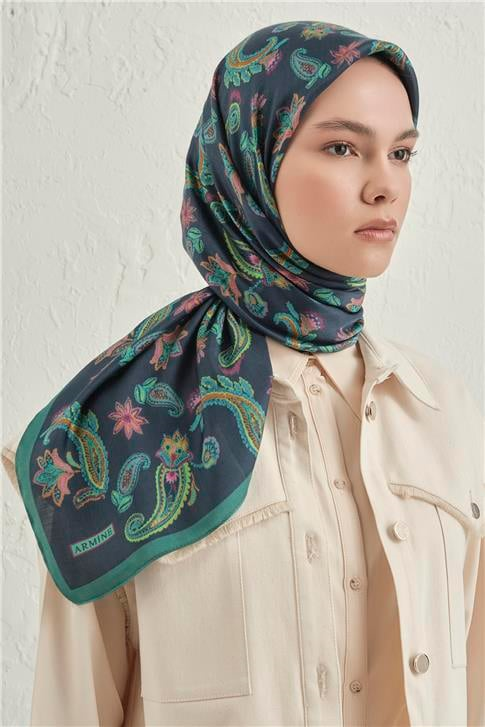 Armine Premium Pure Etnik Desen Eşarp 3 23