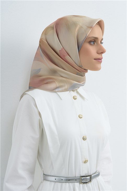 Armine Saf İpek Twill Eşarp 9519D 04