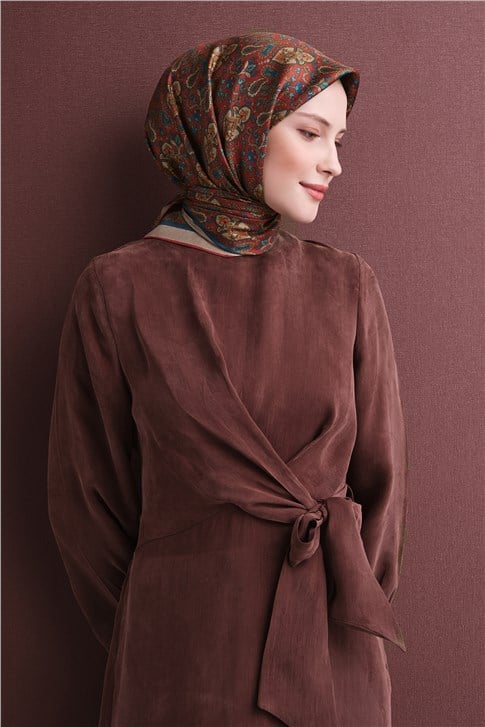 Armine Saf İpek Twill Eşarp 9609D 03
