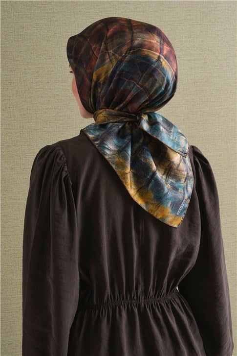 Armine Saf İpek Twill Eşarp 9635D 02