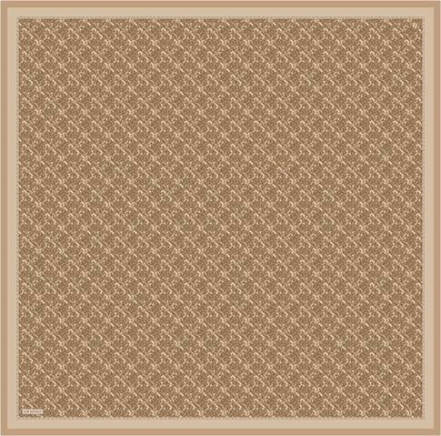 Armine Soyut Desenli Saf İpek Twill Eşarp 9405D 06