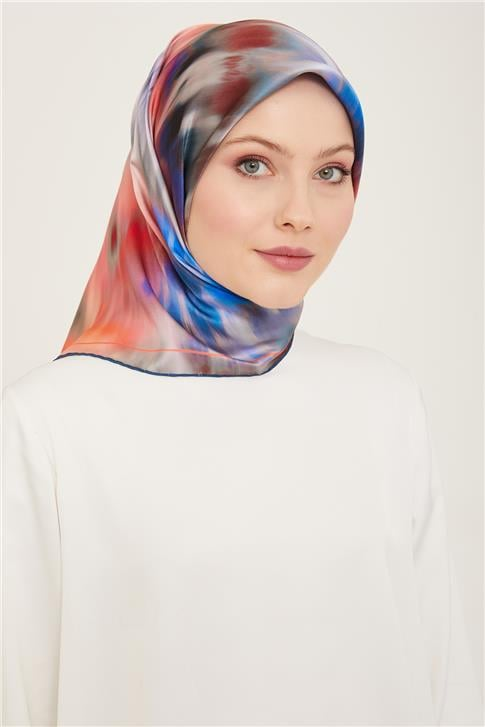 Armine Soyut Desenli Twill İpek Eşarp 24Ya9136 36 83