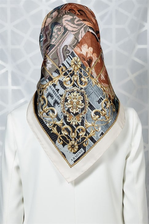 Armine Twill İpek Eşarp 19Ka8243 42