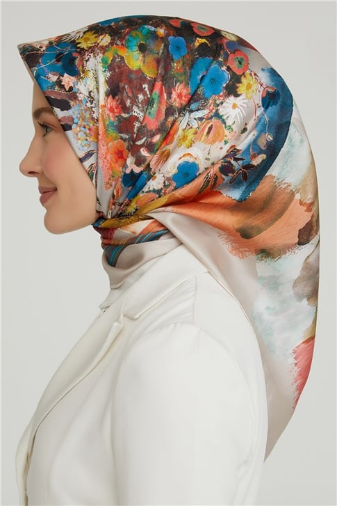 Armine Twill İpek Eşarp 21Ka8630 03
