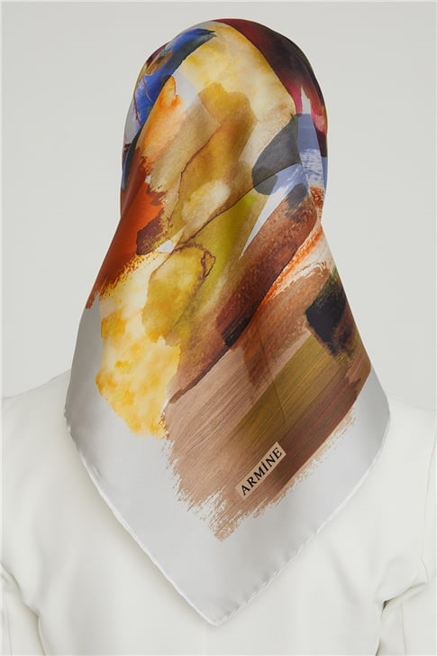 Armine Twill İpek Eşarp 21Ka8630 35