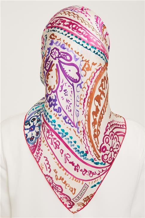 Armine Twill İpek Eşarp 23Ka9037 55