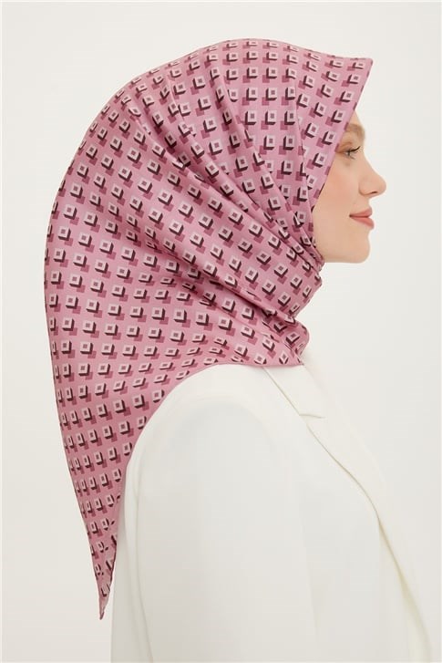Armine Twill Saf İpek Eşarp 3222D 02 50