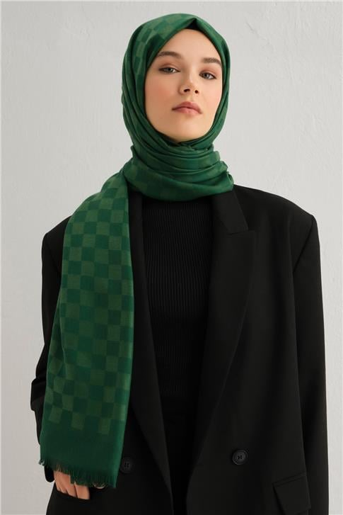Armine Viscon Kare Desen Şal 07