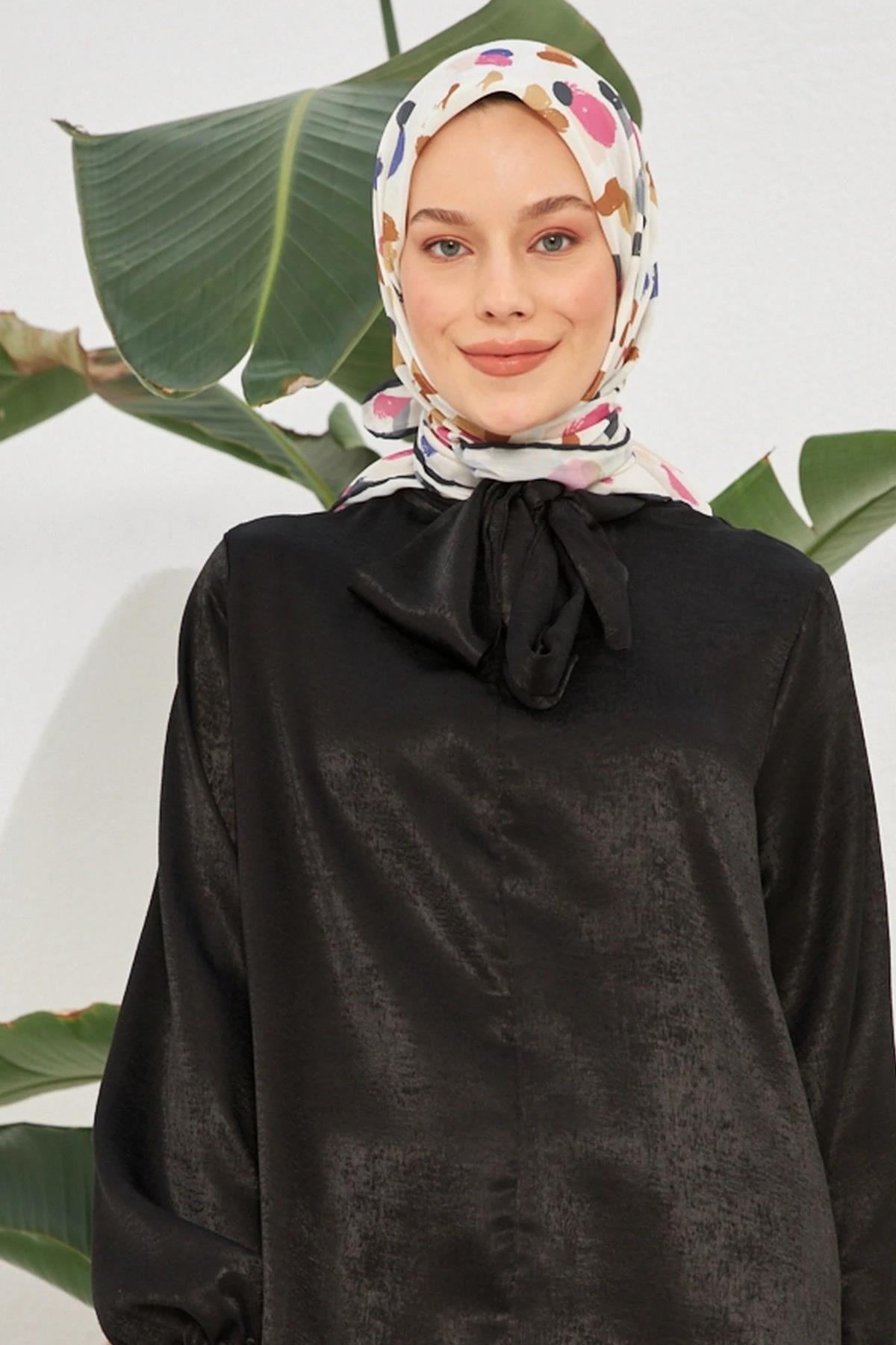 Çakıltaşı Fuşya Pamuk Viskon Eşarp