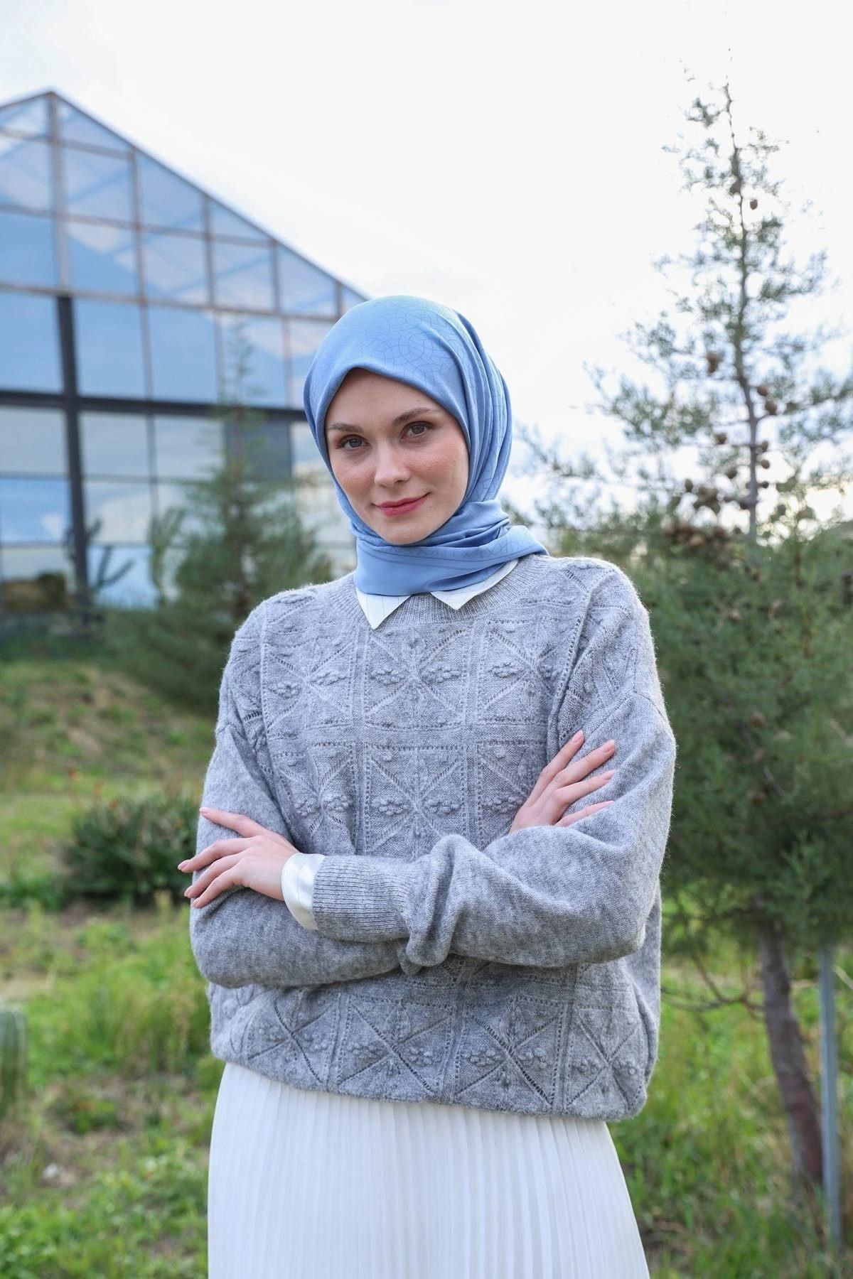 Celina Jakar Eşarp Gök Mavi 9902-16