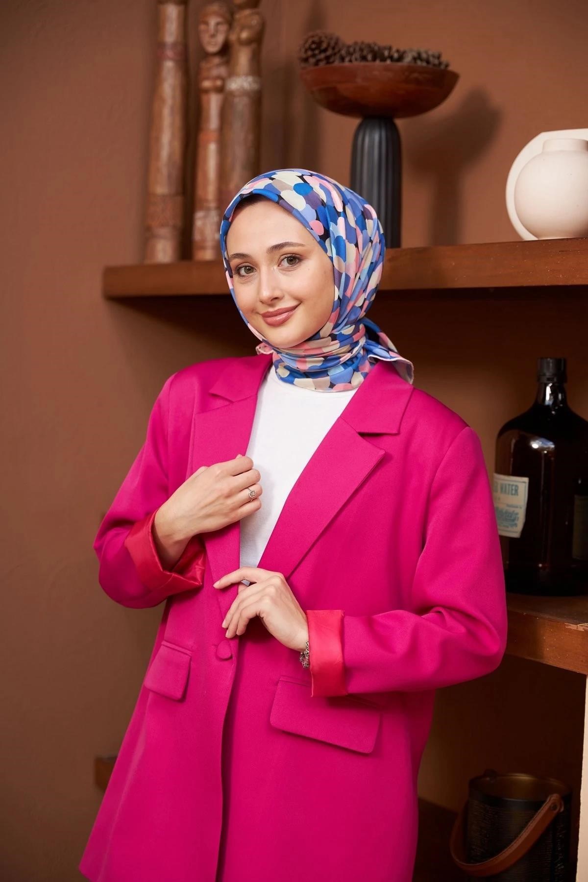 Colorday Puan Soft Eşarp Lacivert Mavi 1161-09