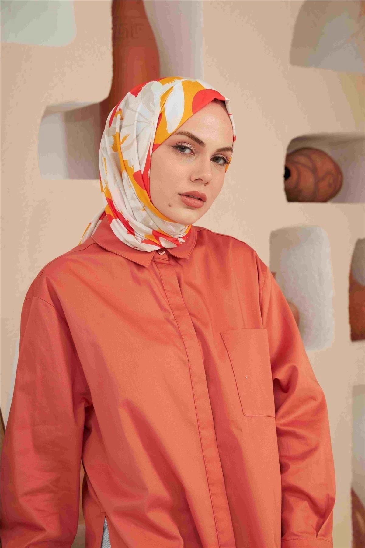 Comfort Arya Şal Kehribar Turuncu 3028-18