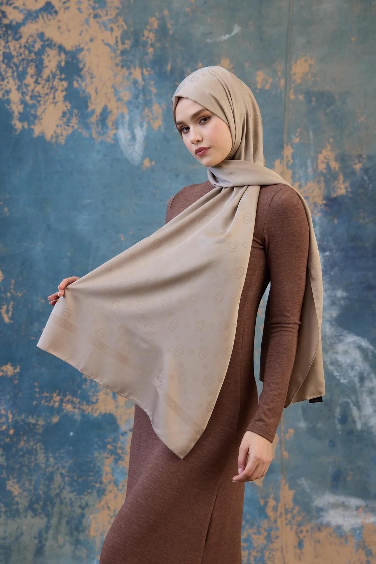 Fall Winter İpeksi Jakar Şal Camel 9018-29