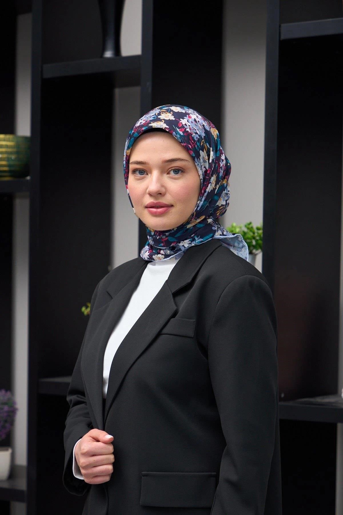 Harmony Collection Soft Eşarp Lacivert 1177-02
