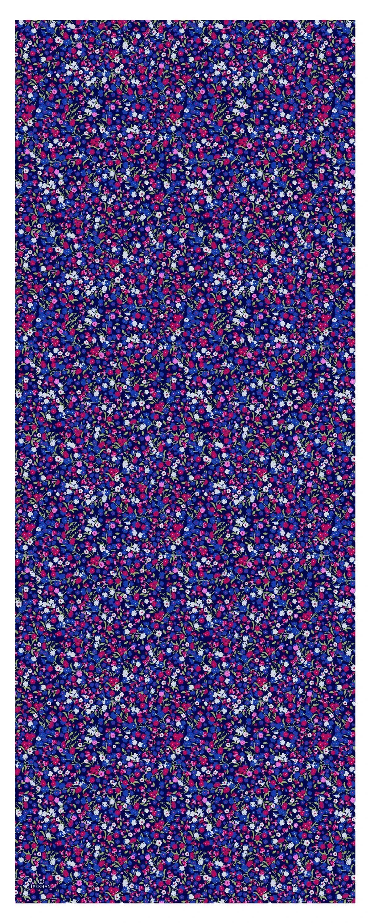 Marrakech Koleksiyon Soft Şal Lacivert Kırmızı 3046-11