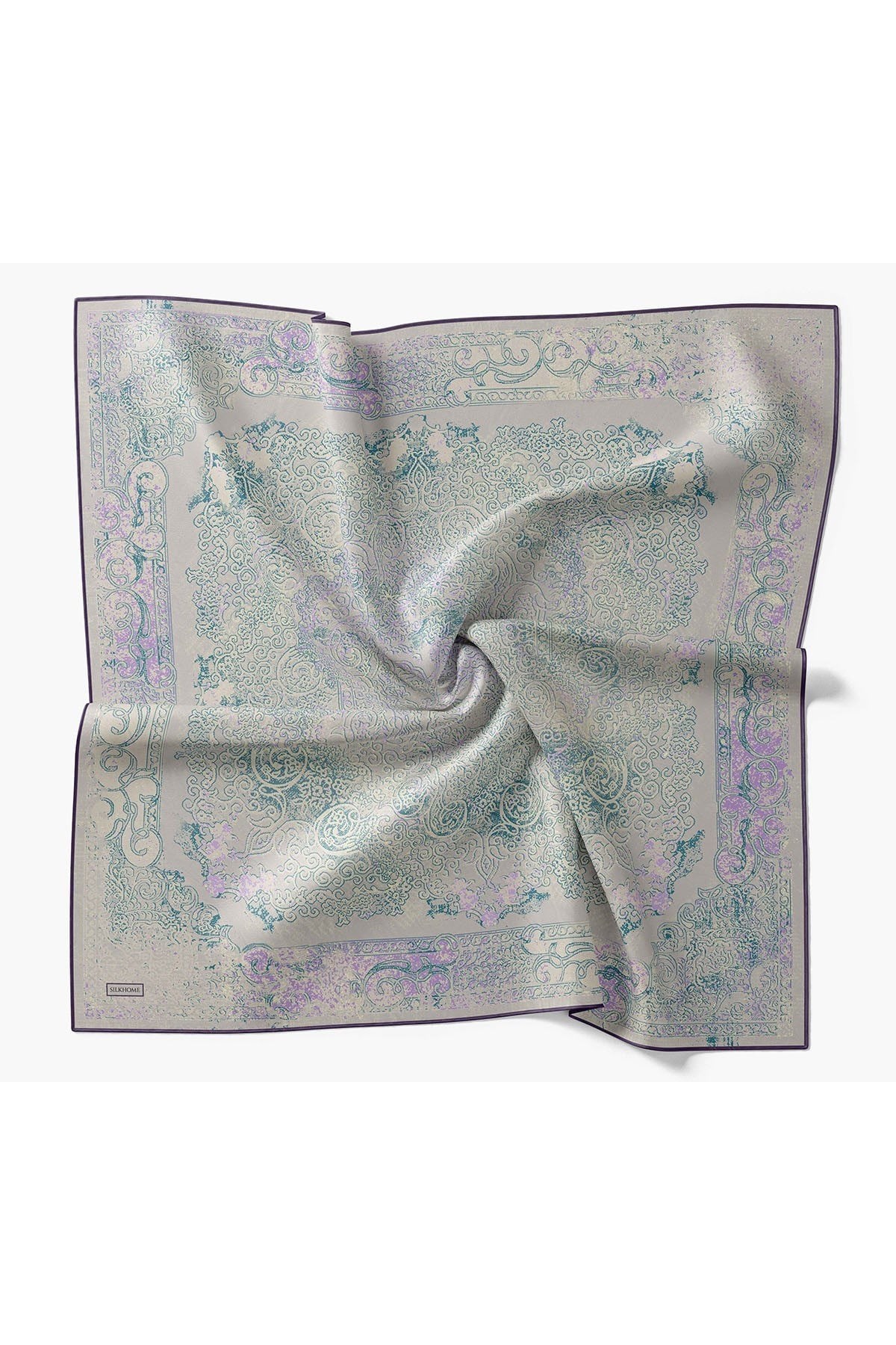 Monare Eşarp Etnik Motif Gri 90x90