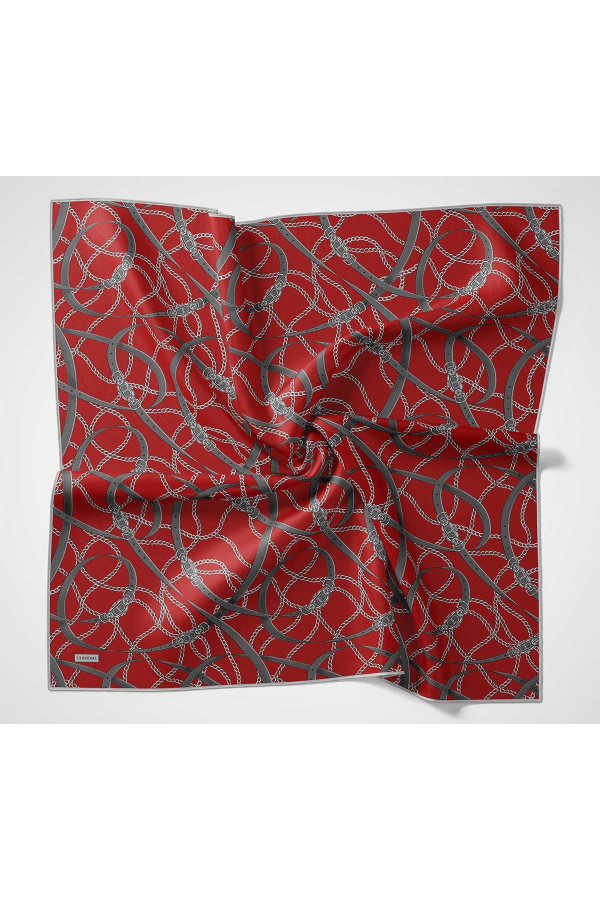 Monare Eşarp Kemer Kırmızı 90x90