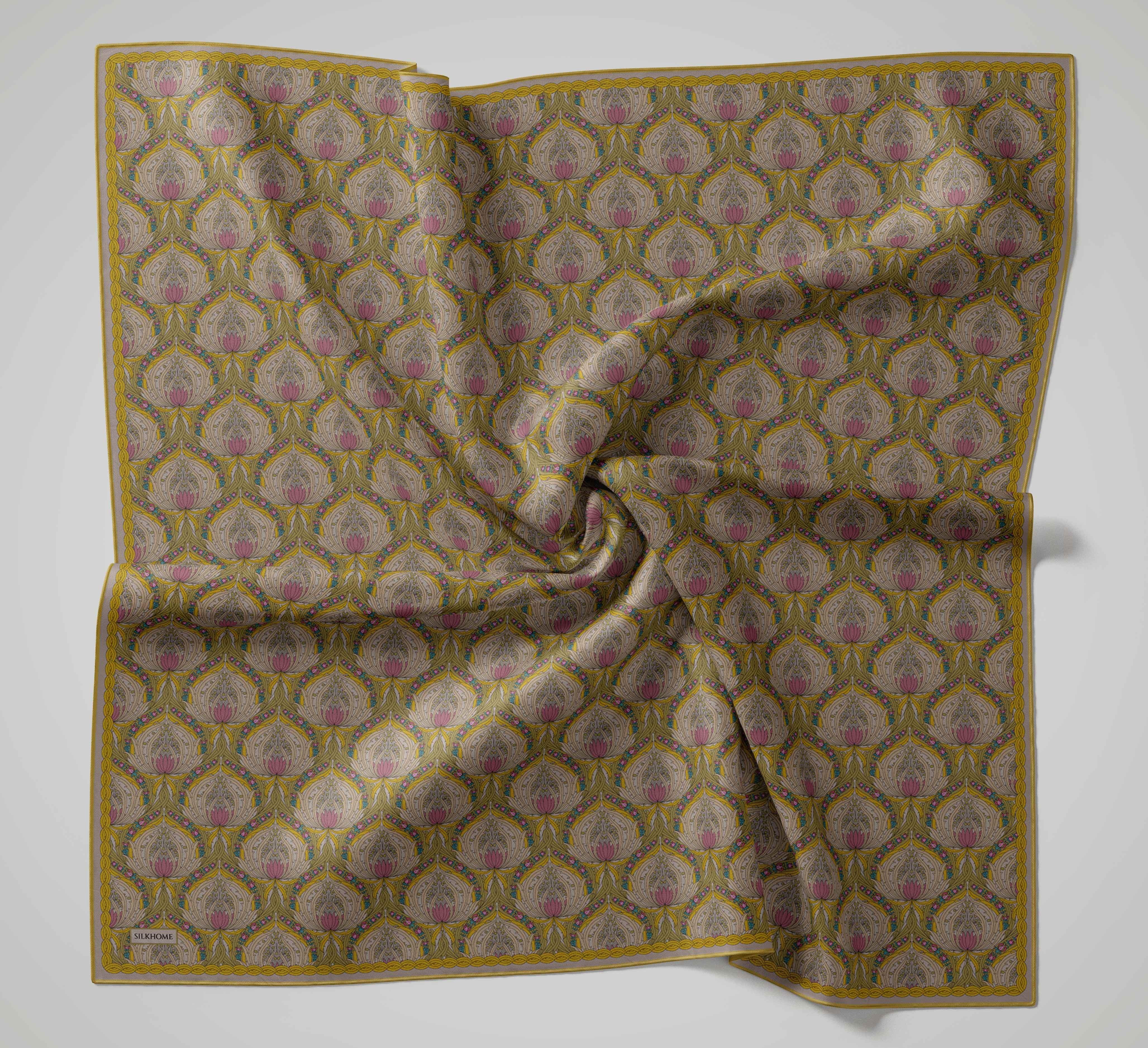 Monare Eşarp Tomurcuk Olive 90x90