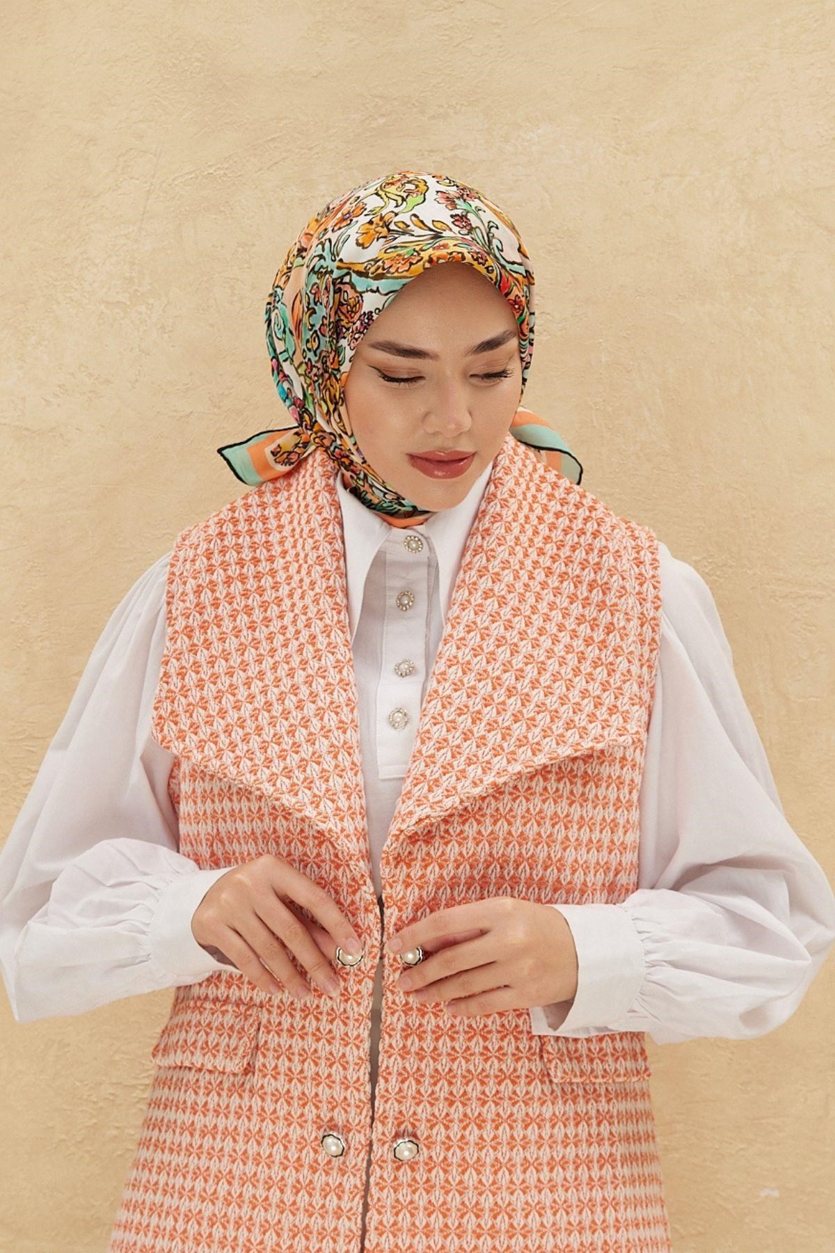 Silk Home Organik Pamuk İpek Eşarp 79010-11