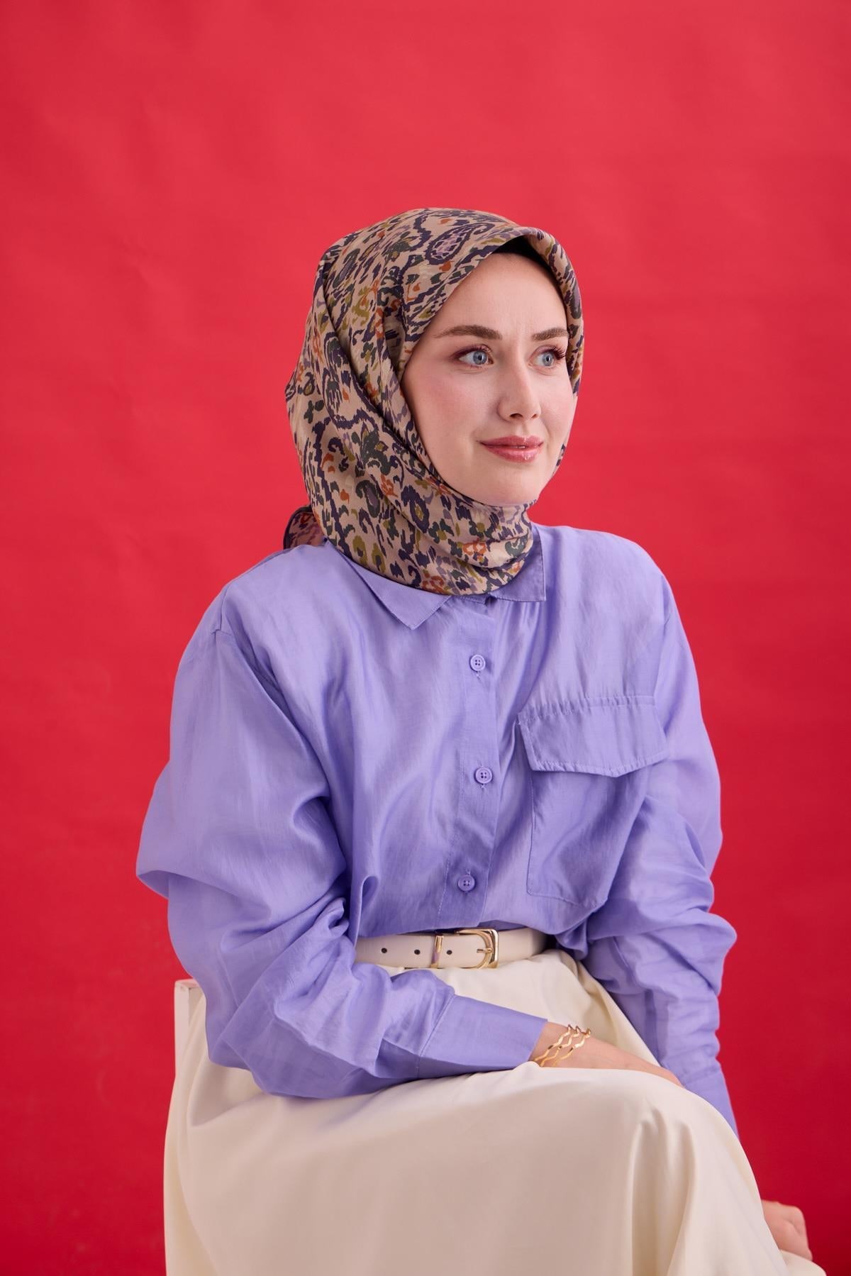 Silk Home Twill İpek Eşarp 11478-10