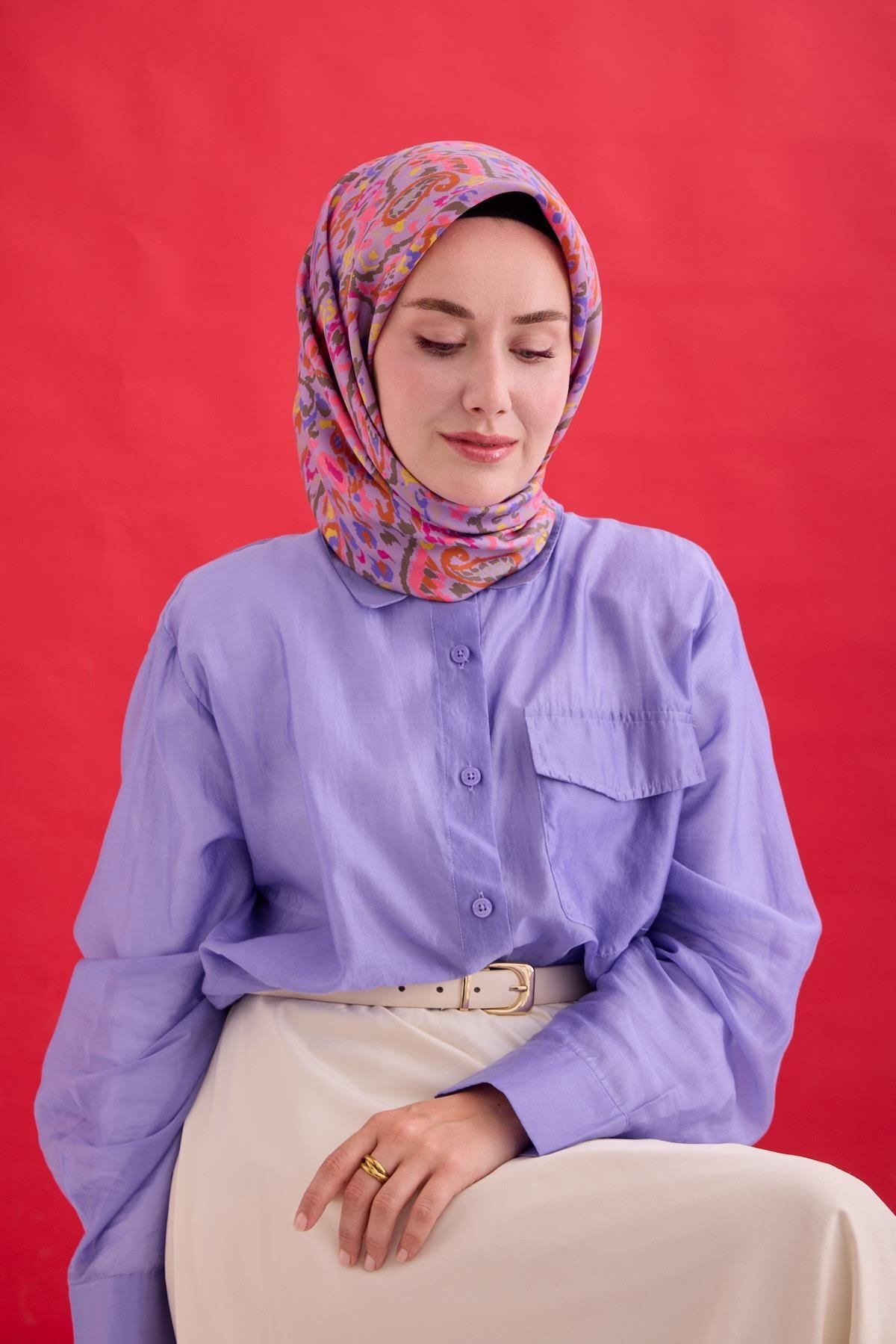 Silk Home Twill İpek Eşarp 11478-42