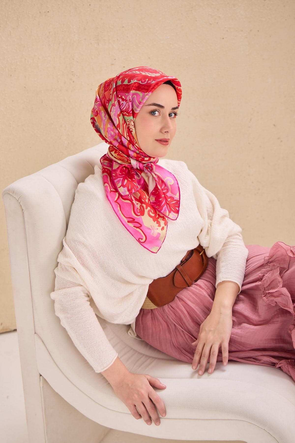Silk Home Twill İpek Eşarp 11512-14