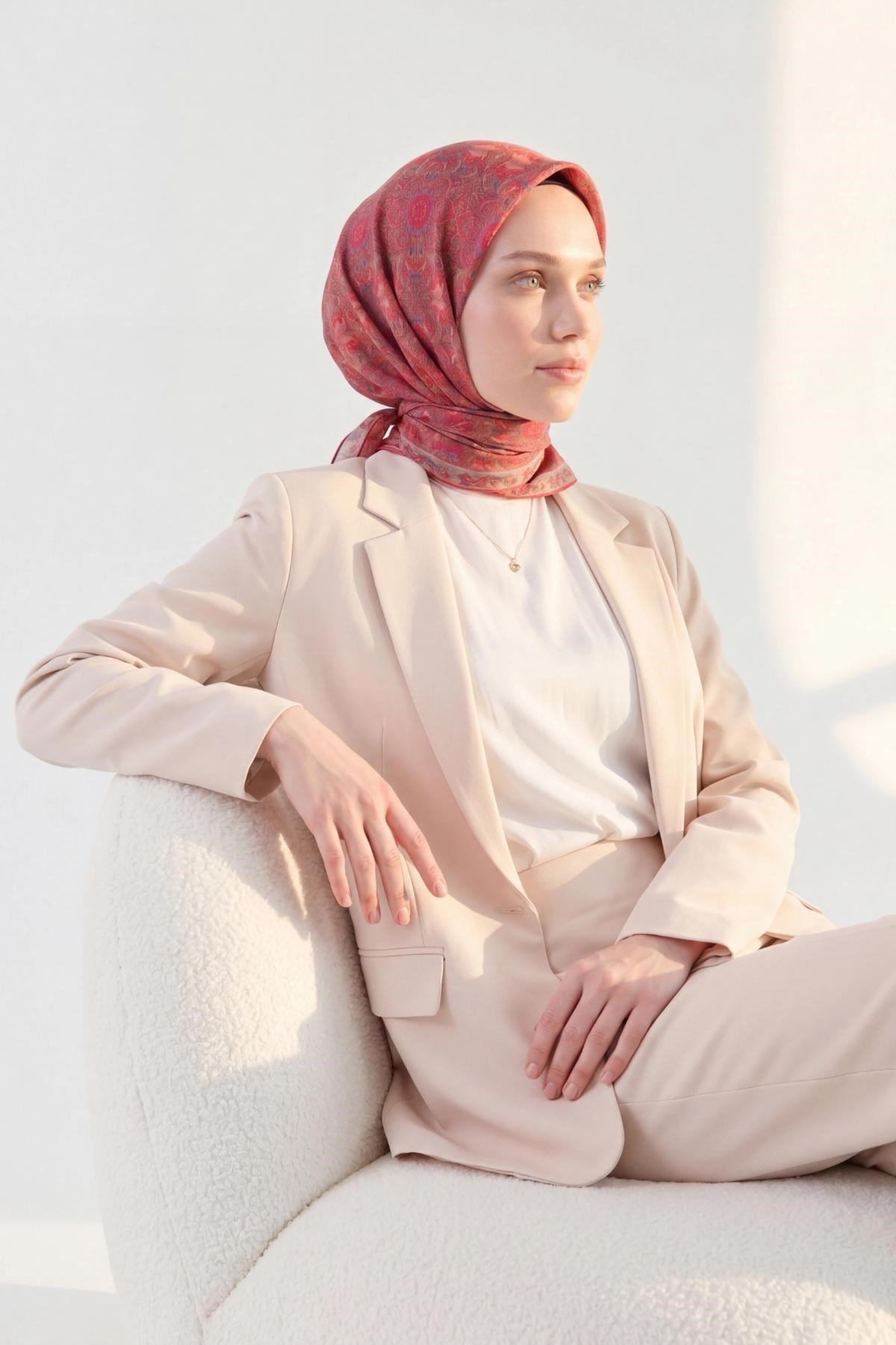 Soft Eşarp Pembe 90x90