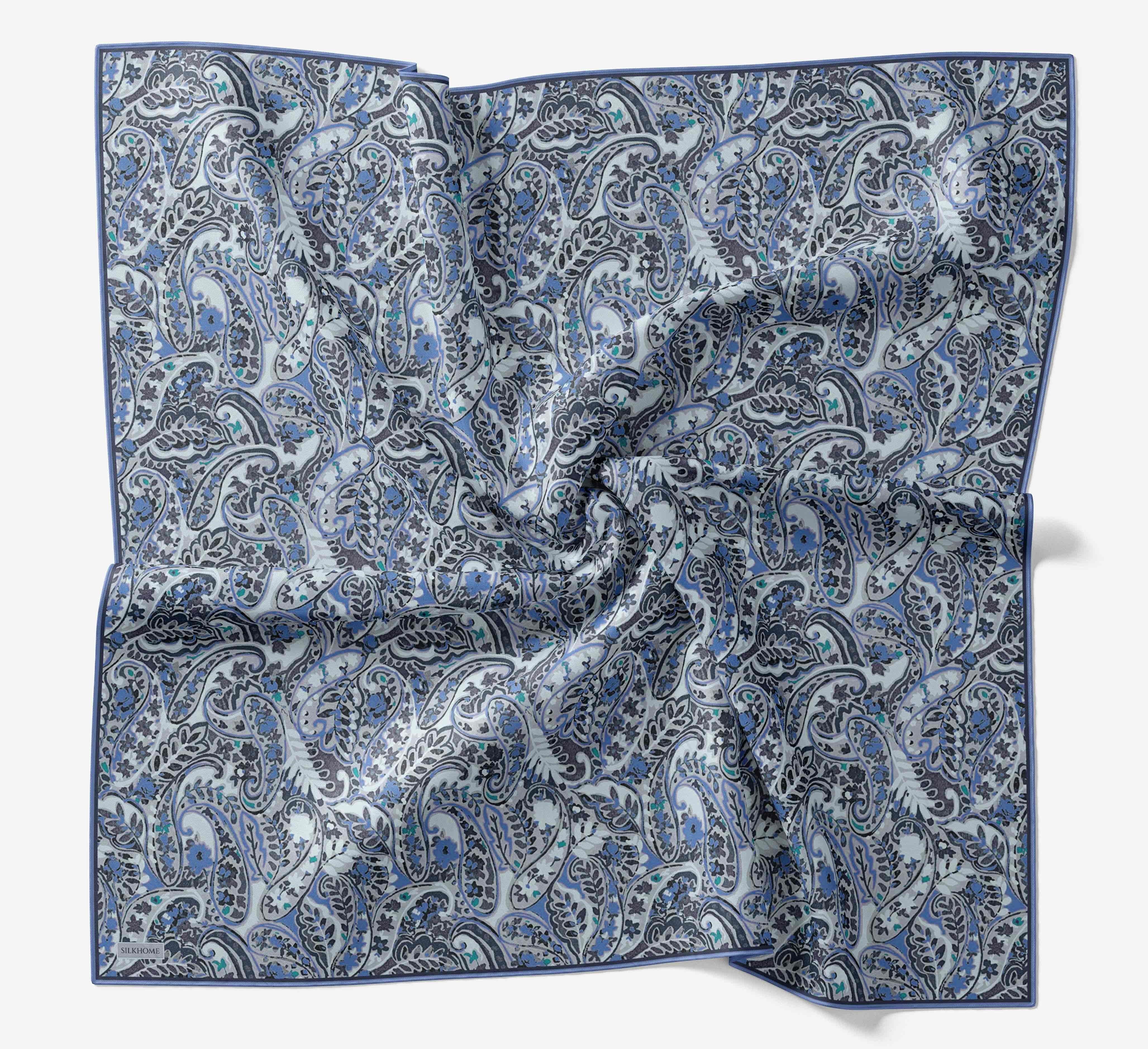 Soft Eşarp Perla Gök Mavi 90x90