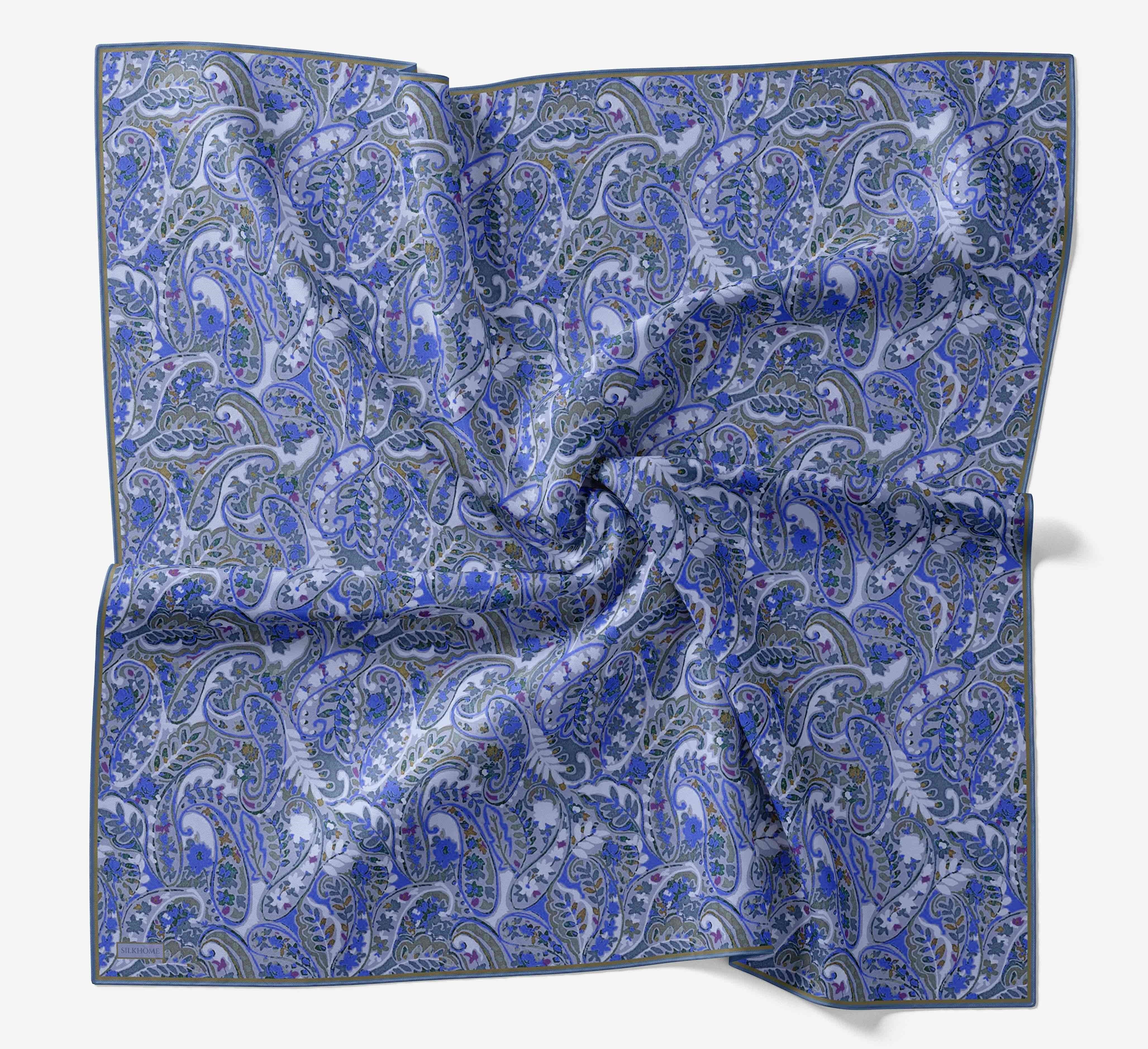 Soft Eşarp Perla Mavi 90x90