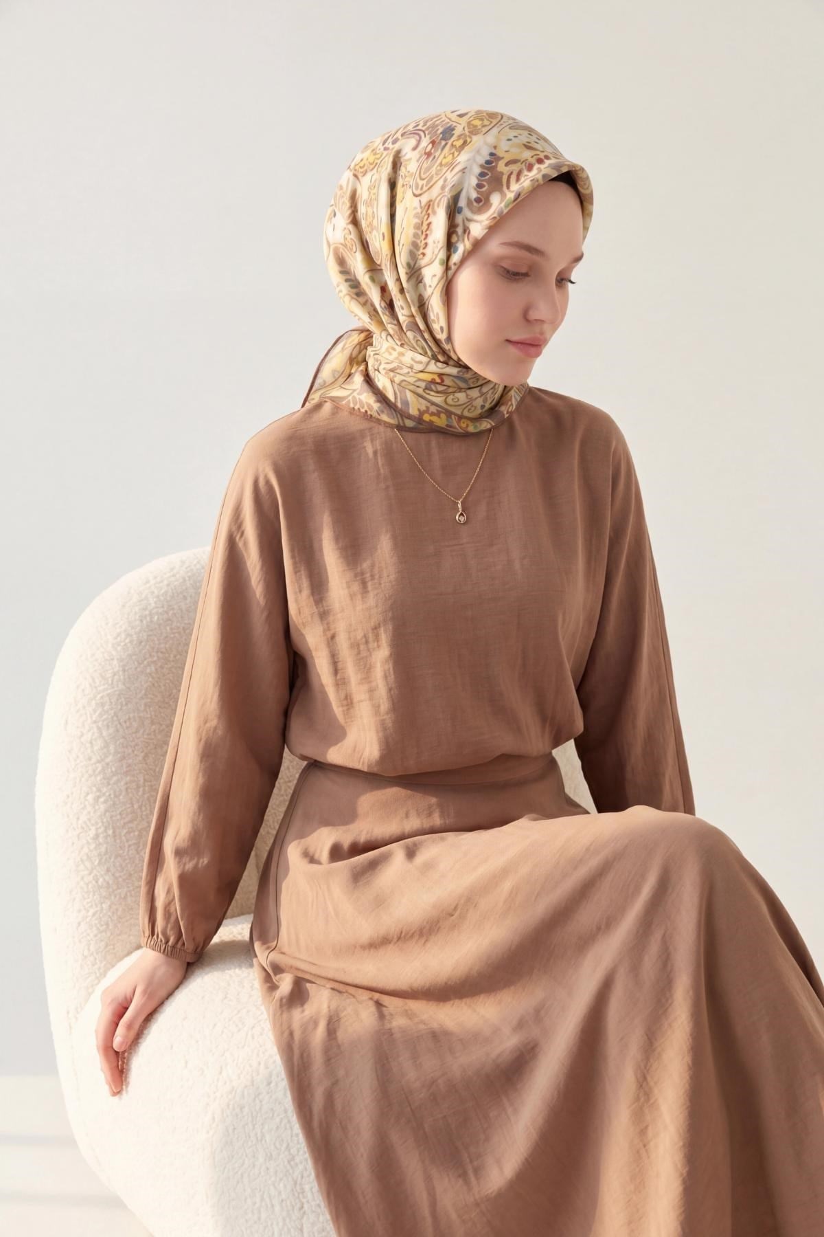 Soft Eşarp Perla Sarı 90x90